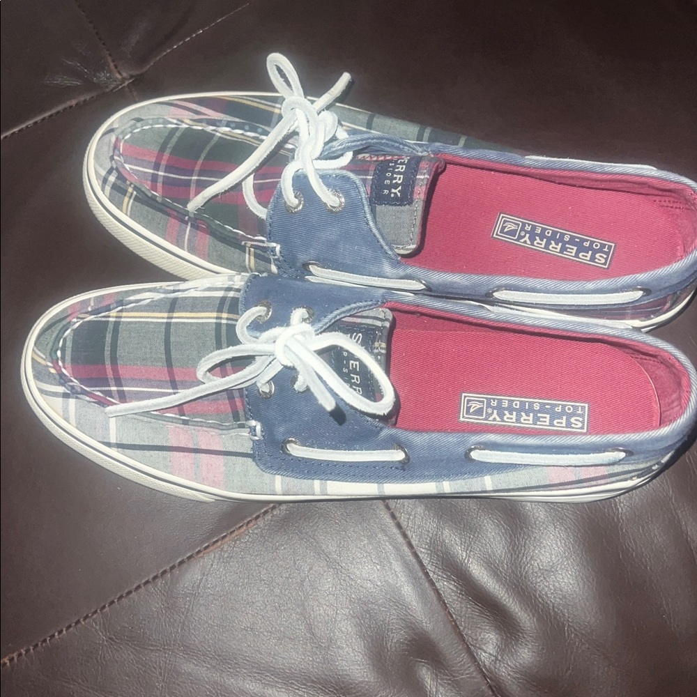 Sperry Multicolor Plaid Boat Shoes